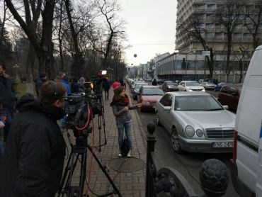 В Києві мітинг власників єврономерів на автомобілях