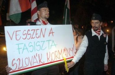 Демонстрации в Венгрии были реакцией на избиение словацкими полицейскими венгерских болельщиков в Дунайской Стреде