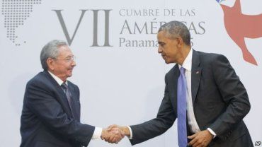Президент Кубы Рауль Кастро и президент США Барак Обама