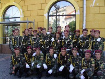 Выпуск курсантов в Мукачевском военном лицее