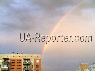 Над Мукачево красовалась двойная радуга