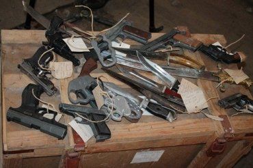 У печі заводу "Турбогаз" знищено сотні одиниць вогнепальної та холодної зброї