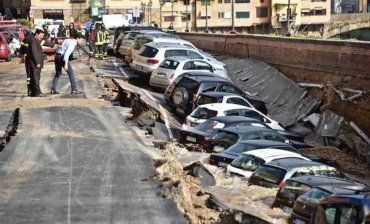 В Италии обвалилось 200 метров парковки