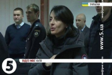 Хатія Деканоїдзе зустріла Новий рік разом із київськими поліцейськими