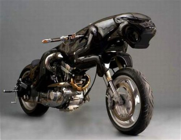 Британец создал мотоцикл, рама которого выполнена именно в форме стремительного в прыжке ягуара