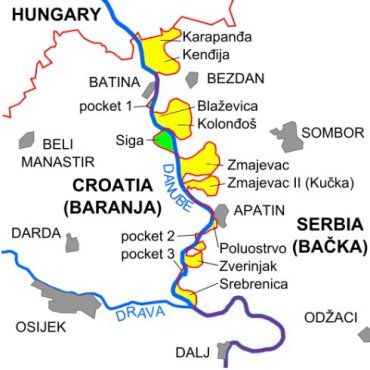 Между Хорватией и Сербией есть Terra nullius - «ничья земля» - крупней Монако