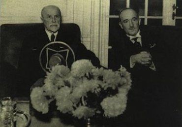 Эдвард Бенеш (справа) с Т.Г. Масариком
