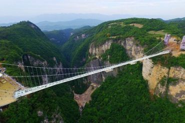 Длина моста составляет 393 метра, ширина — шесть метров