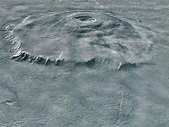 Вулкан Олимп, сфотографированный зондом Mars Express. Фото NASA