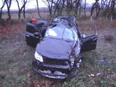 На Харьковщине столкнулись Mazda, Subaru и Daewoo-Sens